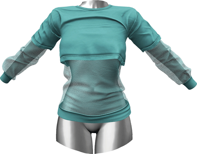 RIOT / Addison Crop Tee - Ice