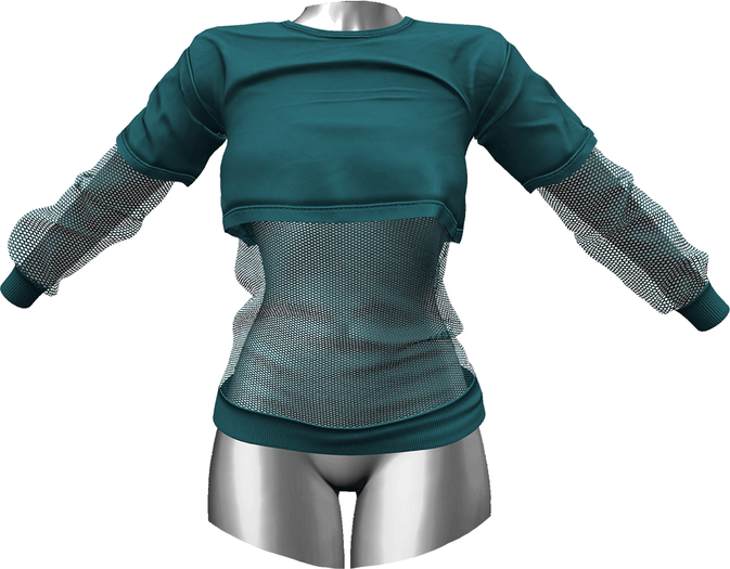 RIOT / Addison Crop Tee - Nautical