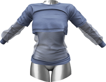 RIOT / Addison Crop Tee - Haze