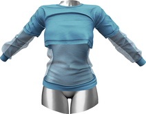 RIOT / Addison Crop Tee - Glacier