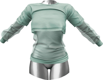 RIOT / Addison Crop Tee - Fern