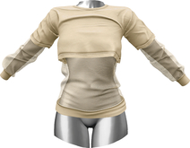 RIOT / Addison Crop Tee - Cream