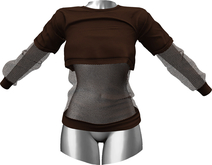 RIOT / Addison Crop Tee - Cocoa