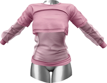 RIOT / Addison Crop Tee - Blush