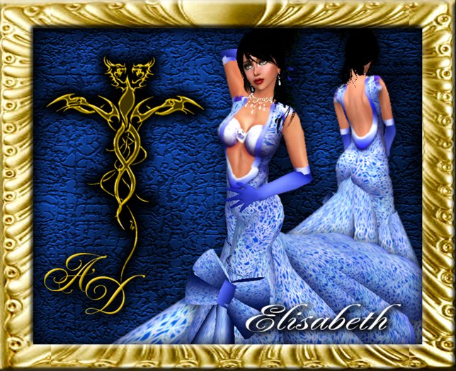 Alabastoria* ELISABETH GOWN -BLUE (MOD,COPY) 