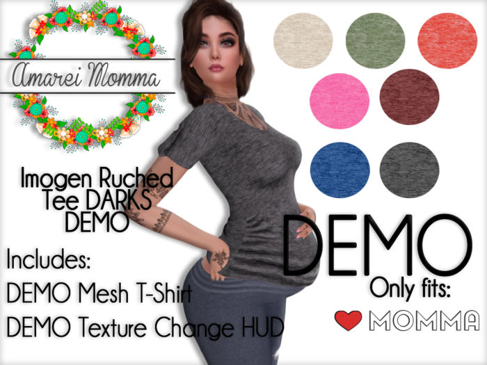 DEMO  Amarei Momma [Imogen Ruched Tee] 
