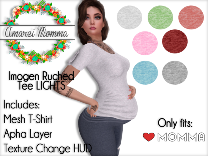 Amarei Momma [Imogen Ruched Tee LIGHT]