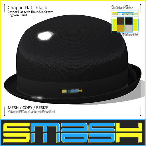 SMASH - Chaplin Hat (Version: Black)