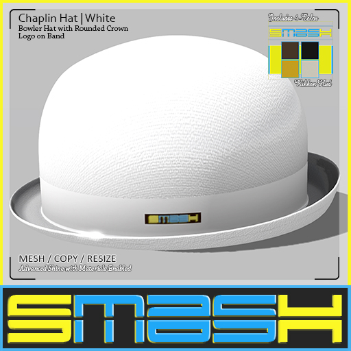 SMASH - Chaplin Hat (Version: White)
