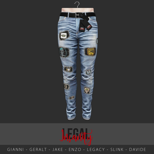 Legal Insanity - Jett light blue denim