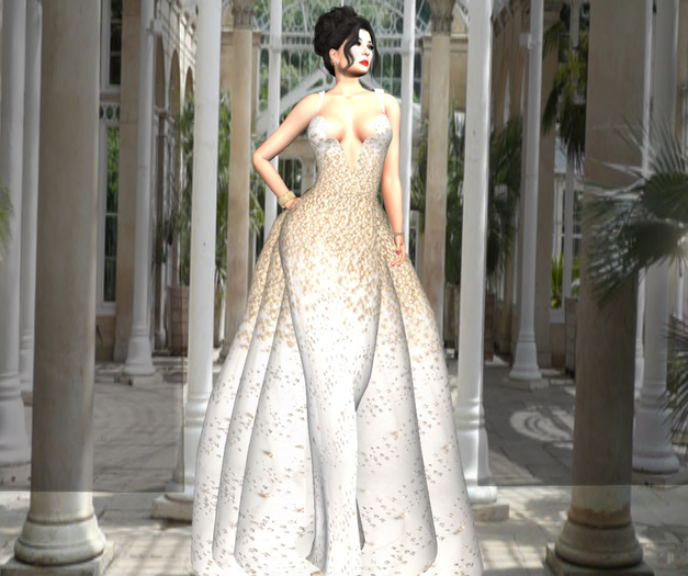 Adl Alta Moda Mermaid Pearls Dress