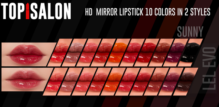 TOP1SALON - HD MIRROR LIPSTICK (Lelutka Evolution) P2 SUNNY