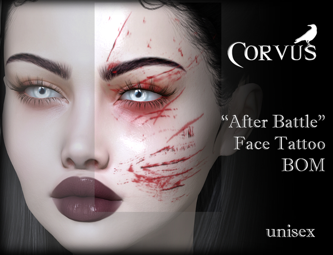 Corvus : After Battle Face Tattoo BOM
