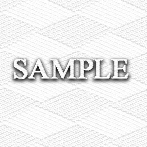 Zoy Texture [ DIAMOND KNIT 18 ] Seamless - Clear White