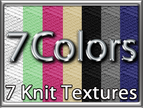 Zoy Texture [ DIAMOND KNIT 17 ] Seamless - 7 Colors