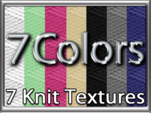 Zoy Texture [ DIAMOND KNIT 17 ] Seamless - 7 Colors