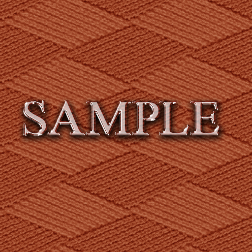 Zoy Texture [ DIAMOND KNIT 18 ] Seamless - Orange
