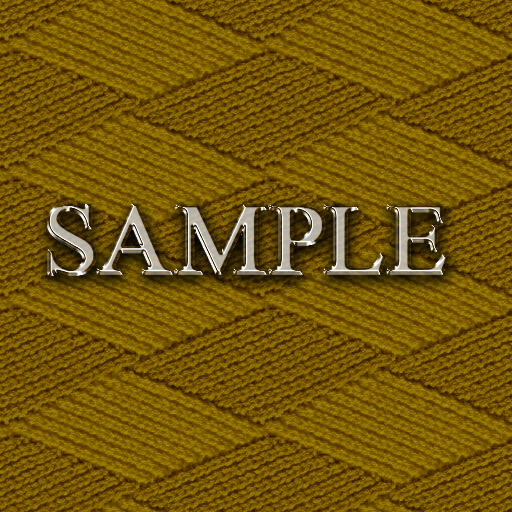Zoy Texture [ DIAMOND KNIT 18 ] Seamless - Yellow Brown