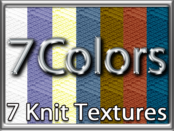 Zoy Texture [ DIAMOND KNIT 18 ] Seamless - 7 Colors