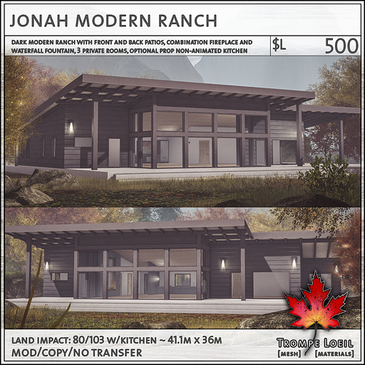 Trompe Loeil - Jona Modern Ranch [mesh]