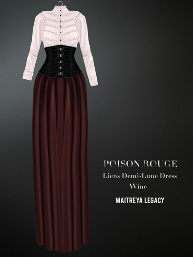 POISON ROUGE Liens Demi-Lune - Wine