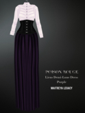 POISON ROUGE Liens Demi-Lune - Purple