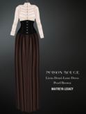 POISON ROUGE Liens Demi-Lune - Pearl/Brown
