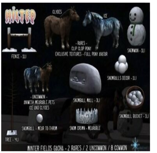 HILTED - Winter Fields - Clip Clop Avatar - Clydes (Boxed) RARE
