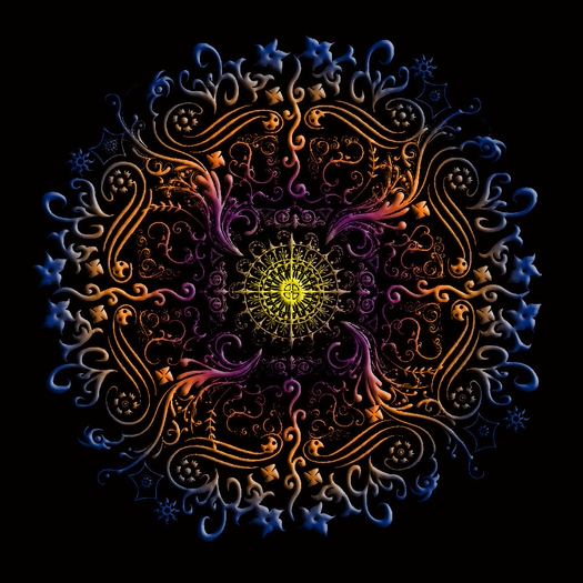 Embossed mandala multicolor-5(1024x1024)