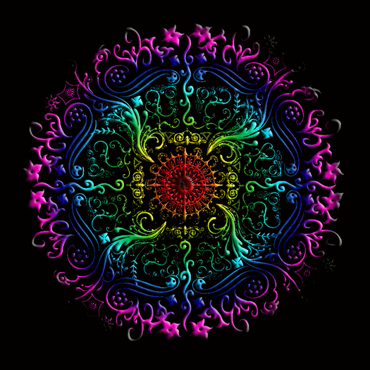 Embossed mandala multicolor-6(1024x1024)