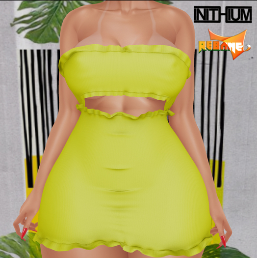 Rebane. Simple Dress. Yellow (Kupra Body)