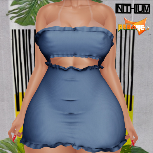 Rebane. Simple Dress. Deep Blue (Kupra Body)