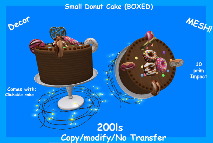 Small Donut Cake (BOXED)