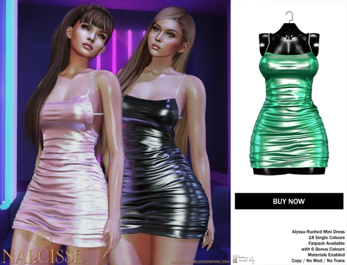 -Narcisse- ADD Alyssa Ruched Dress - Serenity