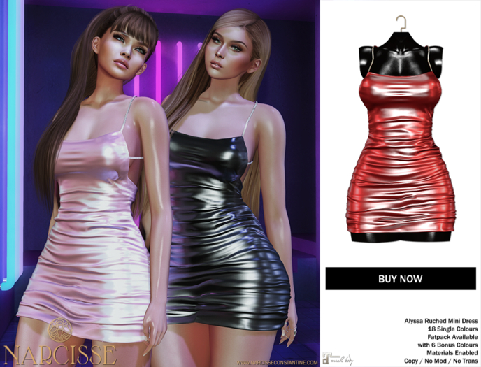 -Narcisse- ADD Alyssa Ruched Dress - Poppy