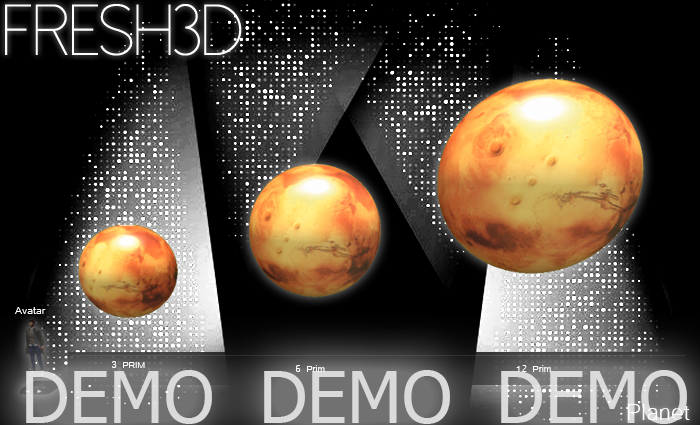 Fresh3D Planet Mars  DEMO