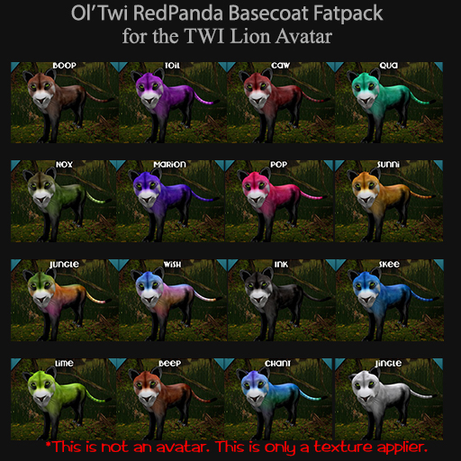 [Nightsong] Ol'Twi RedPanda Basecoat Fatpack