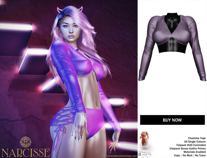 -Narcisse- ADD Charlotte Underwire top - Nightshade