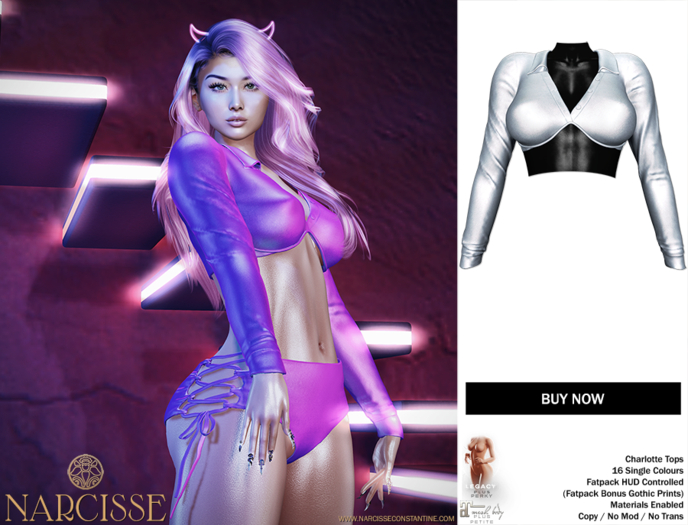 -Narcisse- ADD Charlotte Underwire top - Blue Smoke