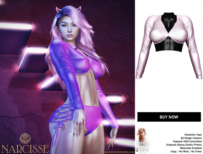 -Narcisse- ADD Charlotte Underwire top - Baby Pink