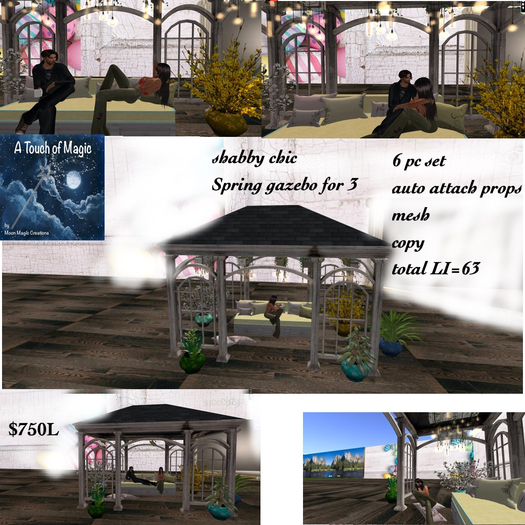 Spring Gazebo for 3-Box