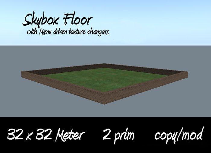 32m x 32m (1024) skybox floor 2-prim