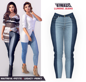 TETRA - Lumine - Capri Jeans (Two-tone #2)