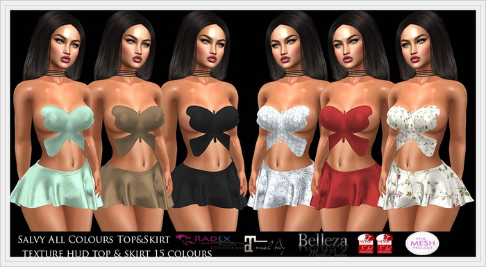 RADEX Mesh Salvy All Colours Top&Skirt