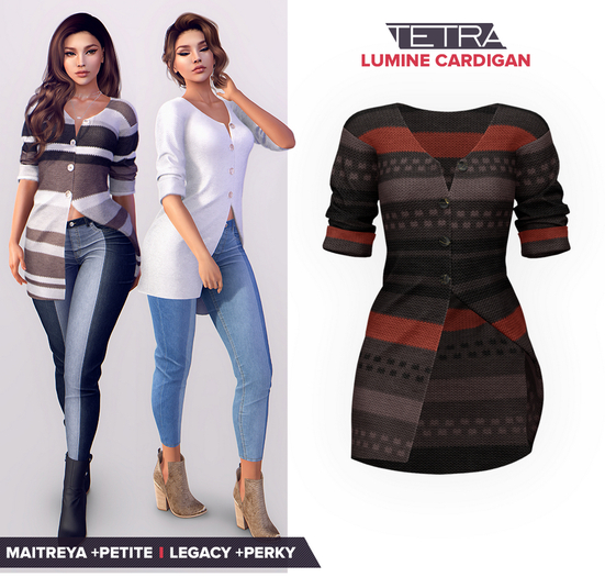 TETRA - Lumine - Knit Cardigan (Pattern #9)