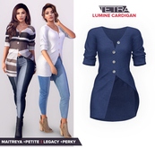 TETRA - Lumine - Knit Cardigan (Indigo)