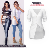 TETRA - Lumine - Knit Cardigan (White)