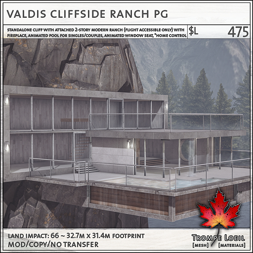 Trompe Loeil - Valdis Cliffside Ranch PG [mesh]