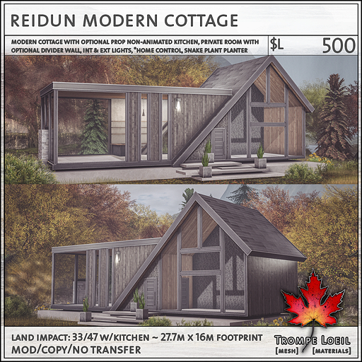 Trompe Loeil - Reidun Modern Cottage V1.1 [mesh]