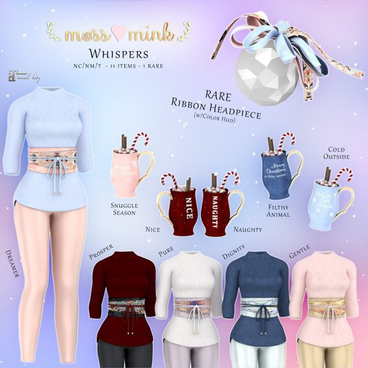 {moss&mink} Whispers - Headpiece RARE